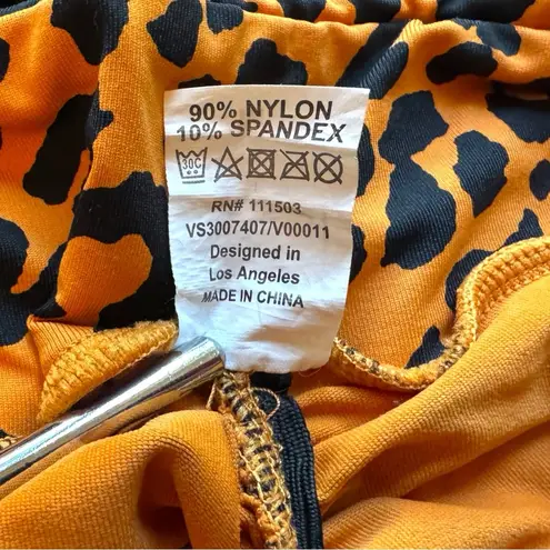 LICI FITLeopard Print Scrunch Biker Shorts