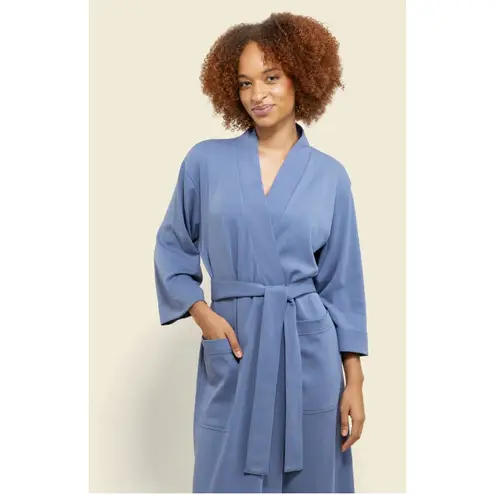 Subset Organic Cotton Unisex Essential Robe in Stone Size Medium Large