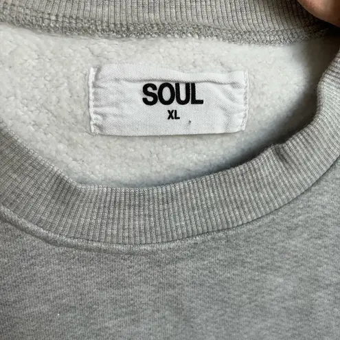 SoulCycle  London Derek Soho Pullover Sweatshirt | Heather Grey | XL