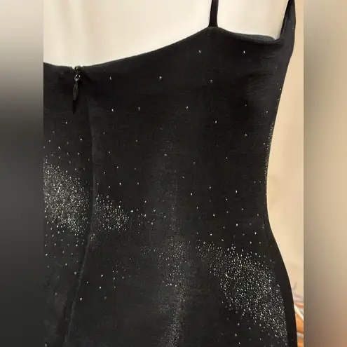 Alfred Angelo Black Maxi BodyCon Cocktail/Party Dress Sz. XS Zipper In Back