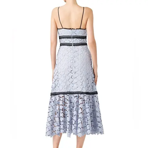 Jill Stuart Jill Blue Lace Elle Dress Size 6 Vintage Inspired Romantic