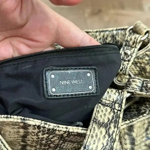 Nine West  Faux Snakeskin Crossbody Bucket & Drawstring Bag