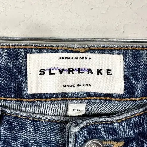 SLVRLAKE Scarlett Kick Flare Jeans in Salt Water Blue Size 26