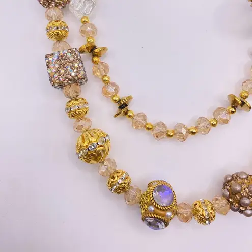 Handmade 🐴Luxury Bag/Phone Chain Charm/Keychain Champagne Brown Horse Bling Crystal Beads