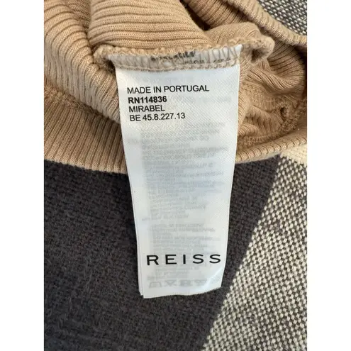 Reiss Racerback Tank in Beige Size Small Bohemian Viscose Knit