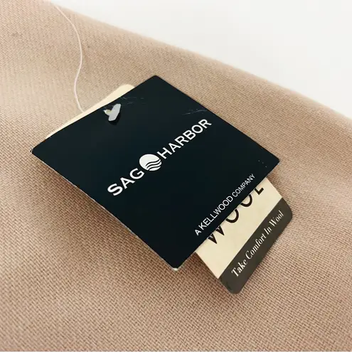 Vintage Deadstock Pure Wool Midi Skirt in Buff | Size M Tan Size M