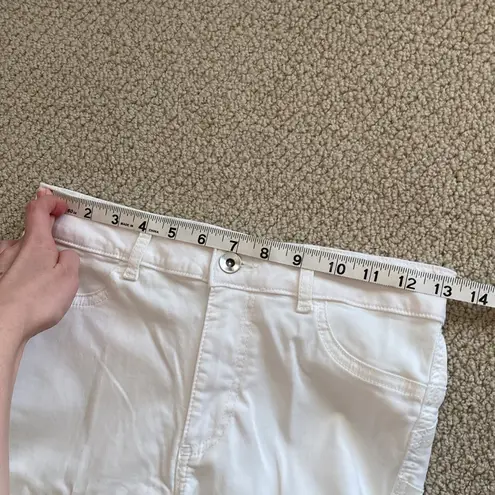 Calzedonia High Rise White Straight Leg Pants Size Small Like New Italian