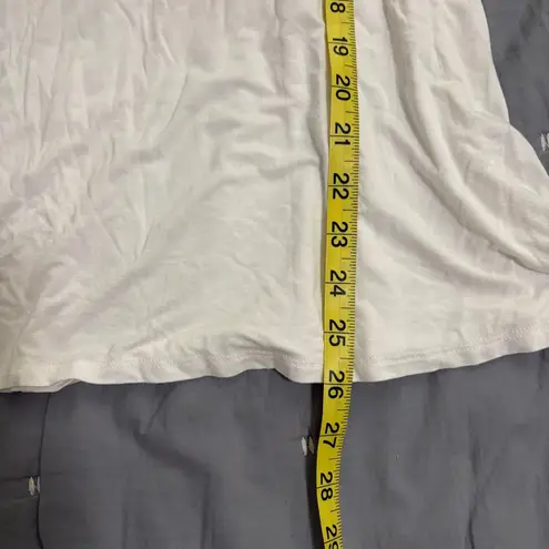 Eileen Fisher  Women's Round Neck Tencel Short Sleeve Tee T-Shirt White Small