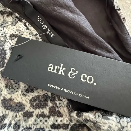 Ark & Co. Short animal print dress, in sequins