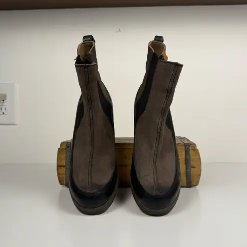 Cubanas Brown Suede Wedge Booties | Euro Streetwear Vibe | Festival Size 9
