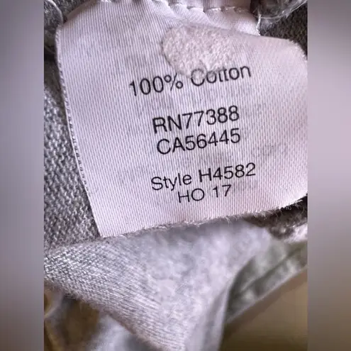 J.Crew  basic long sleeve peplum tee gray Size S big cotton lightweight