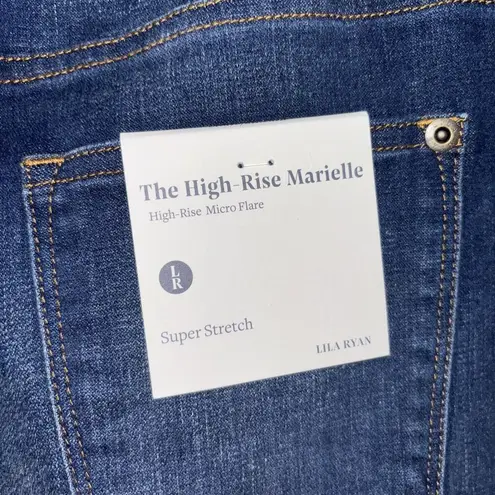 Lila Ryan Womens Size 27 Marielle High Rise Micro Flare Rustic Jeans NWT