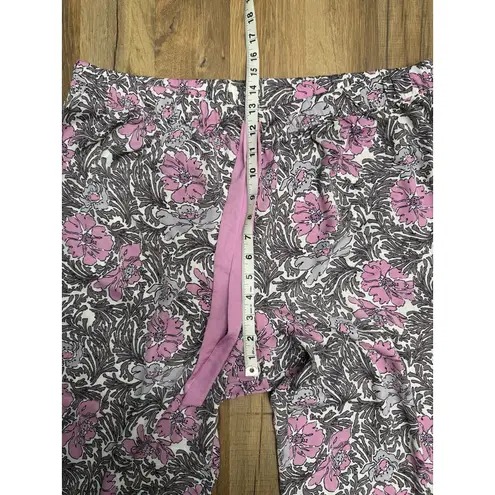 Gilligan & O'Malley floral pajama pants purple pink print XXL polyester