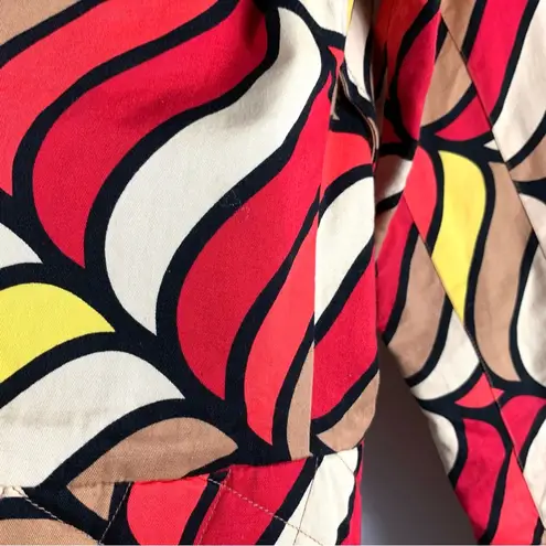 Totem Zip Up Abstract Print Jacket