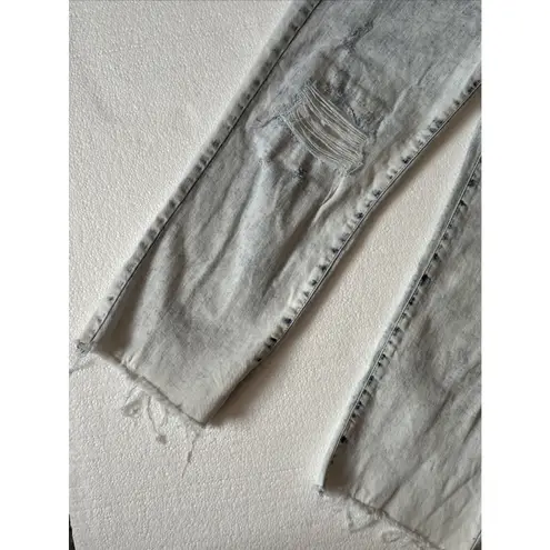 Guess  Jeans Womens 27 Crop Wide Leg Baggy Acid Wash Distressed Y2K Loose Fit 90s