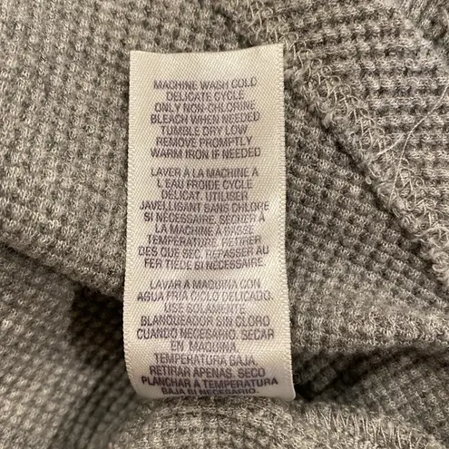 Splendid Venice Thermal Waffle Knit Stripe Raglan Top Size Small