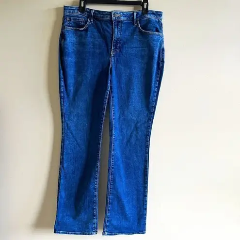 NYDJ Barbara Bootcut Jeans Wdnmbb2339 Blue Womens Plus Size 14W Denim Pa…