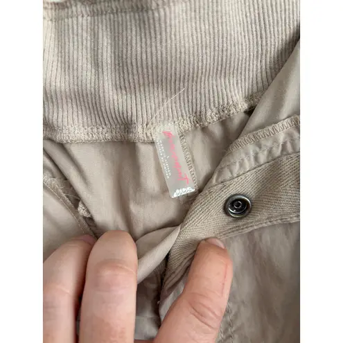 Free People Movement Mesmerize me cargo utility pants in taupe size Large Tan