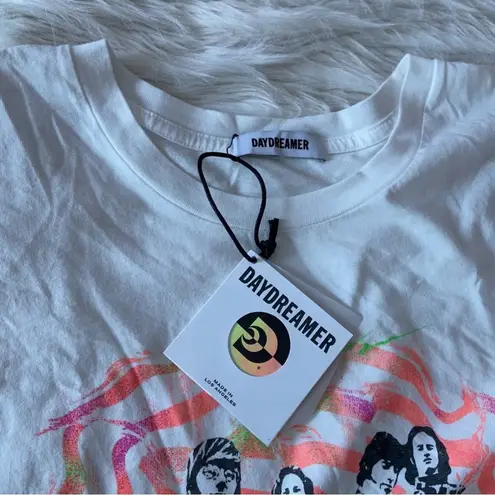 Daydreamer White Black Orange Pink The Doors Spiral Oversized T-Shirt Sz S