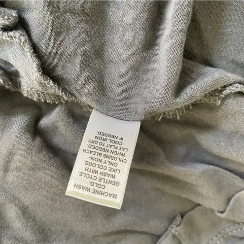 Cato ‎ Button Down Short Sleeve Blouse Large Slate Gray Roll Tab Stretchy Shirt L - Image 11