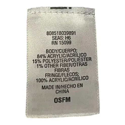 GORGEOUS WINTER SNOWFLAKE SCARF WHITE SILVER GOLD METALLIC FRINGE ONE SIZE