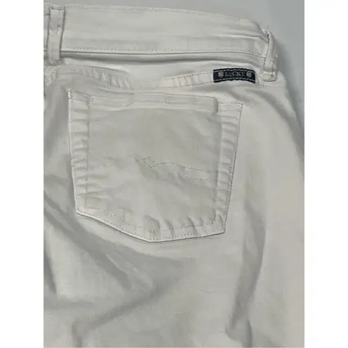 Lucky Brand 006  white denim jean sweet’n crop size 10/30