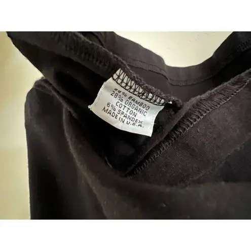 Bryn Walker Eugenia Dress Large Black Long Sleeve A-Line Bamboo Organic Cotton