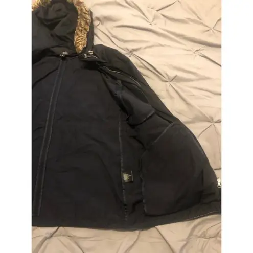 a.n.a black jacket with hood and flux fur size m Size M