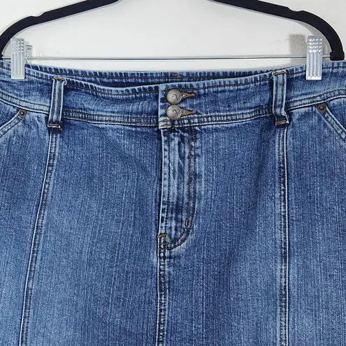 Venezia Cargo Jean Skirt Size 10 Venezia Lane Bryant Straight Denim Skirt Blue