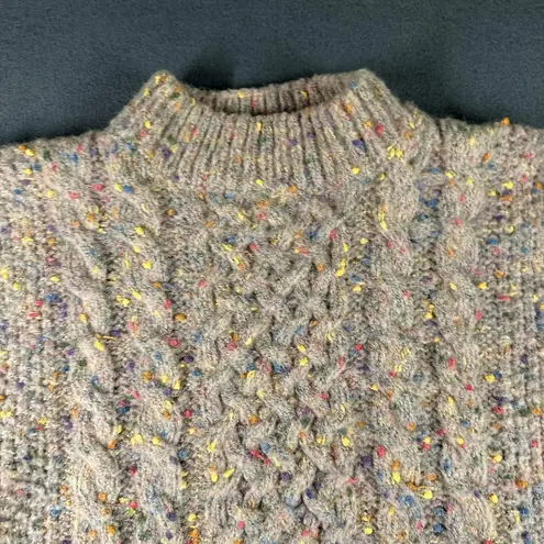 Harper Heritage Sweater Womens Medium Chunky Knit Multicolor Speckled Pullover