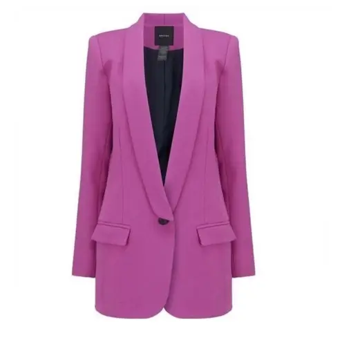 Smythe Long Shawl Blazer in Purple Violet Pink size 8 excellent condition