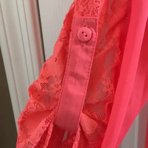 Zenobia FINAL MARKDOWN Ladies NWT Tunic w/Lace-Top Sleeve 1x