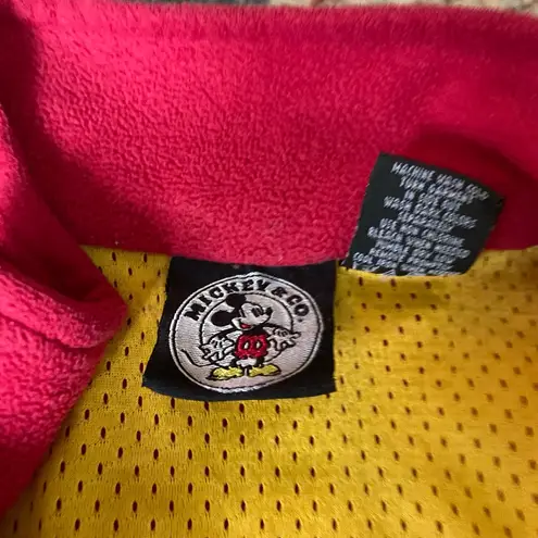 Disney Vintage Mickey And Co Mickey Mouse Embroidery‎ Quarterzip Pullover Size Large