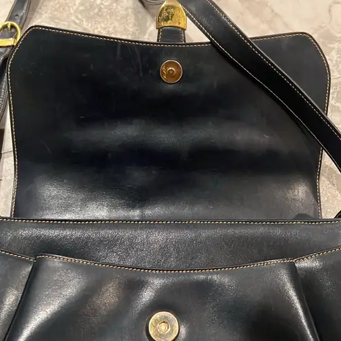 Gucci  Leather Shoulder Bag, in Deep Navy with Gold Tone