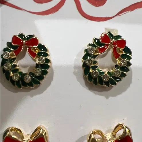 True To Form | Festive Holiday Earrings Set Green