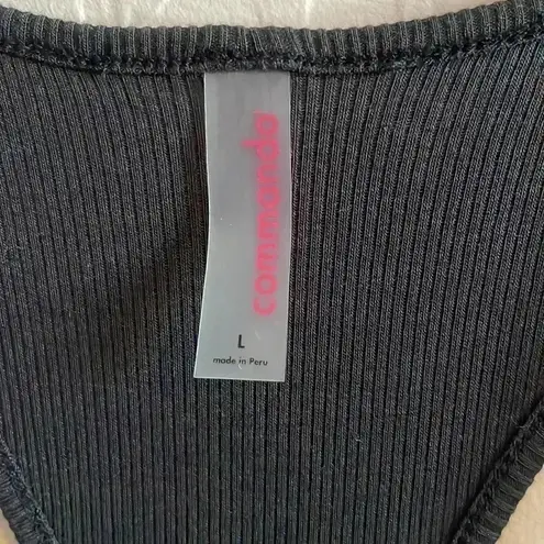 Commando Luxury Rib Racerback Jumpsuit in Black Size L