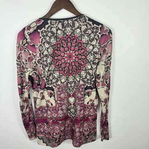 One World Top Women M Whimsigoth Boho Babydoll Tunic Y2K Cottagecore Indie