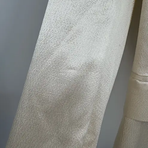Veronica Beard Athens Satin Peak Lapel Blazer In Off White blazer size 0 - Image 6