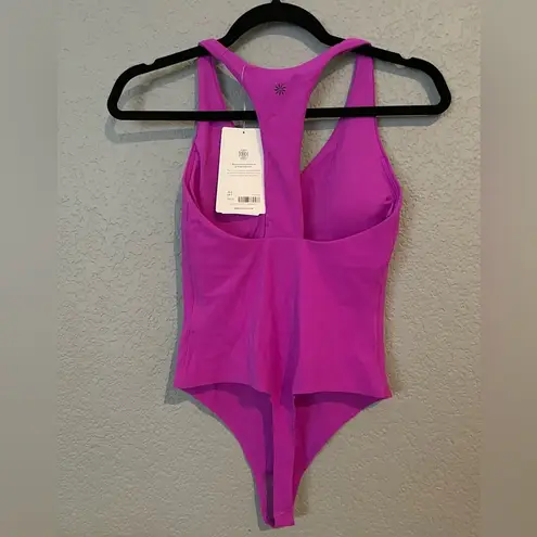 Athleta NWT  Transcend Bodysuit Size Small Purple Color