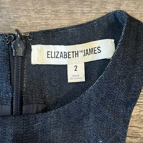 Elizabeth and James Bardot Min Dress in Indigo