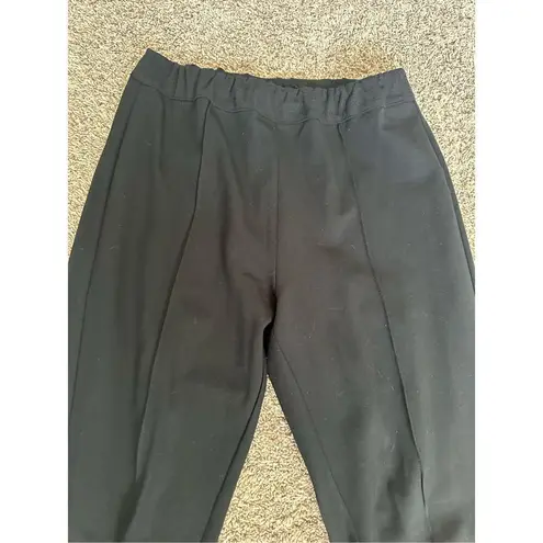 Soft Surroundings Women’s S Pull On Elastic Waist Black Tapered pleated pants