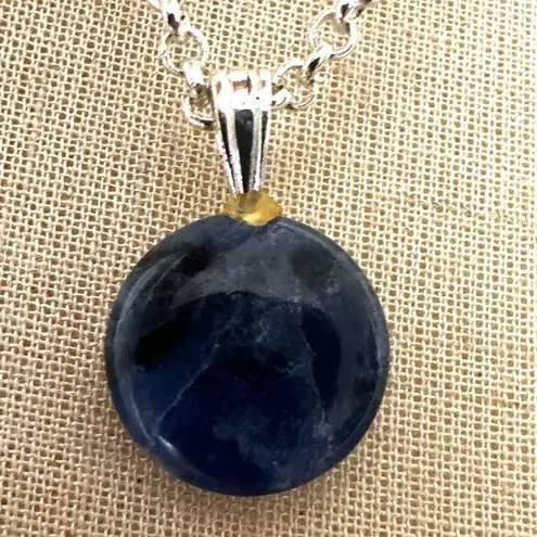 Deep Blue Sodalite Pendant Necklace