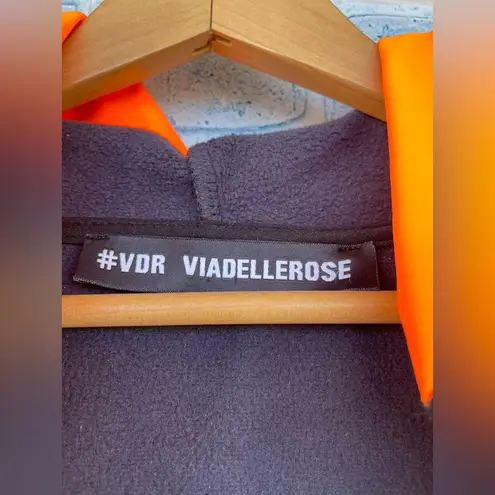VDR VIADELLEROSE HALF ZIP JACKET SIZE LARGE Orange