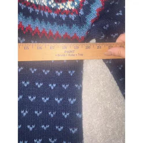 Hunt Club Vintage JcP 100% Acrylic Cardigan Shawl Sweater medium Fair Isle