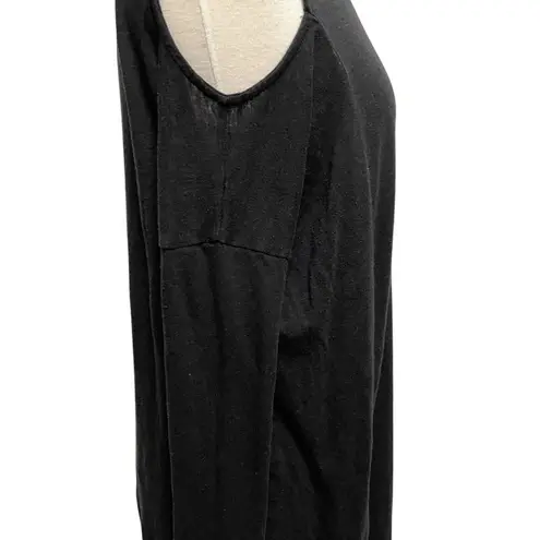 AllSaints Cold Shoulder Knit Sweater Mini Dress Long Sleeve Black size Large