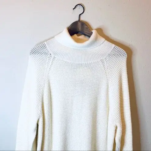 New Michael Kors Derby Knit Turtleneck Ivory Sweater Top Womens Size M $125 NWT White Size M
