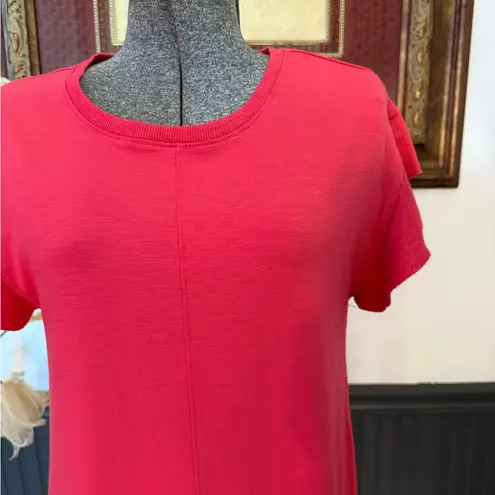 Lilla P Ruffle Sleeve Founce Hem Cotton Blend Dress ~ Size Small 💚🍄 Pink