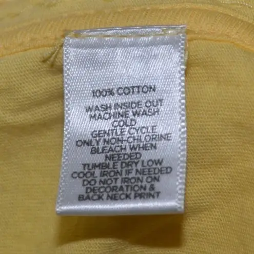 Ann Taylor LOFT Ladies Butter Yellow Sequin Blouse Top Size L Tunic Sparkle