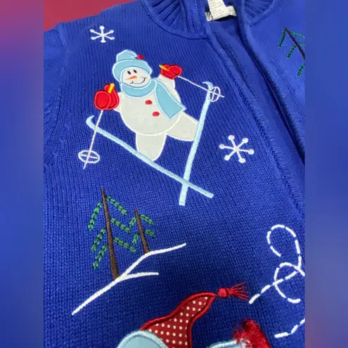 Dress Barn  Womens Snowman Cardigan