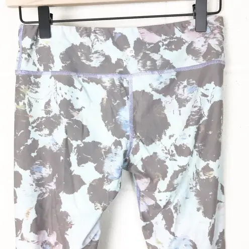 Vimmia Grey Floral Athletic Leggings Yoga Pants